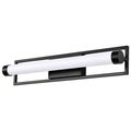Product Image of Canal LED Medium Vanity Matte Black Finish White Acrylic Lens