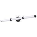 Product Image of Kagen LED Large Vanity Matte Black Finish White Acrylic Lens