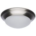 Product Image of 18W Flush Mount Twist & Lock Fixture LED 12" Brushed Nickel Finish Frosted Glass