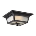 Product Image of Essex Flush Lantern Sterling Black Finish