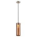 Product Image of Pulse LED Mini Pendant w/ Copper Glass Brushed Nickel Finish