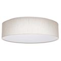 Product Image of 15" CCT Selectable Fabric Drum LED Decor Flush Mount Fixture Beige Fabric Shade Acrylic Diffuser