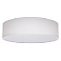 Product Image of 15" CCT Selectable Fabric Drum LED Decor Flush Mount Fixture White Fabric Shade Acrylic Diffuser