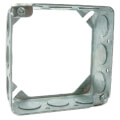 Product Image of 4" x 1-1/2" Deep Square Box Extension Ring w/ 1/2" & 3/4" Knockouts