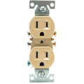 Product Image of Ivory Electrical Duplex Receptacle (15A,125V)