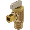 Product Image of 1/2" Fem Solder or 1/2" MIP x 3/8" OD Comp Angle Mini Ball Valve Supply Stop, LF (Brass)