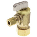 Product Image of 1/2" Nom Comp. (5/8" OD) x 1/4" OD Comp. Angle Stop Valve, Lead Free (Rough Brass)