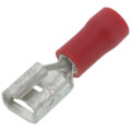 Product Image of Insulated Female Slip-On Solderless Terminal, 22-18 AWG, Tab Size .25 (22 Pack)