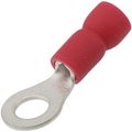 Product Image of Insulated Solderless Closed Ring Terminal, 22-18 AWG, #8 Stud (50 Pack)