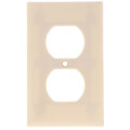 Product Image of Duplex receptacle cover with 1/2" mounting screws (Ivory)