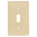 Product Image of Single toggle cover with 1/2" mounting screws (Ivory)