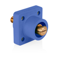 Product Image of Male Panel Mount Receptacle, 90-degree, #2, 4/0 Awg, .75" Threaded Stud Termination (Blue)