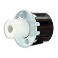 Product Image of Slimline Base, Single Pin, Standard Fluorescent Lampholder, Snap-in, Plunger, Quickwire 18awg Solid Or Str Tinned (White)