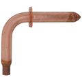 Product Image of 1" PowerPEX Crimp Copper Stub Out Elbow w/ Ear (6" x 8")