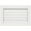 Product Image of 10" x 6" Aluminum Curved-blade Adjustable Register 1-way (White)