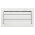 Product Image of 12" x 6" Aluminum Curved-blade Adjustable Register 1-way (White)