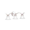 Product Image of Dover 22.5" 3 Light Vanity Light w/ Etched Seeded Glass (Brushed Nickel)