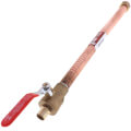 Product Image of 3/4" PEX x 3/4" FIP Swivel Straight Corrugated Hose Water Heater Connector w/ Valve (18" Length)