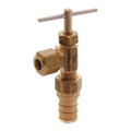 Ice Maker Valve, 1/2" PEX Crimp x 1/4" OD Compression, Lead Free (Straight)