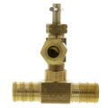 Ice Maker Valve, 1/2" PEX Crimp x 1/4" OD Compression, Lead Free (Tee)