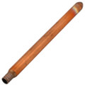 Product Image of 3/4" PEX Crimp x Spin Closed Copper Stub Out Bullet (8" Length)