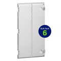Product Image of 28" Vented Hinged Door, Plastic, 6 Pack (White)