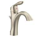 Product Image of Eva Single Handle High Arc Bathroom Faucet (Brushed Nickel), 6400BN