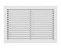 Product Image of 18" x 18" (Wall Opening Size) White Aluminum Return Air Grille w/ 90° Fixed Blade (RH90 Series)