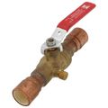 Product Image of 3/4" CPVC MetalHead Full Port Brass Ball Valve w/ Drain (Lead Free)
