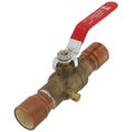Product Image of 1" CPVC MetalHead Full Port Brass Ball Valve w/ Drain (Lead Free)
