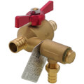 Product Image of 3/4" Crimp PEX Inlet x 3/4" Crimp PEX Outlet X 1/2" PEX Crimp Relief Thermal Expansion Relief Valve