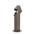 Product Image of 1-Gang 18" Stainless Steel Power Pedestal Kit, Surface Mount Hinged Top, Bronze