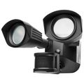 Product Image of LED Security Light Dual Head Black Finish 3000K Motion Sensor
