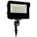 Product Image of LED Tempered Glass Flood Light w/ Bypassable Photocell CCT Selectable 3K/4K/5K Wattage Adjustable 15W/25W/35W ColorQuick and PowerQuick Technology Bronze Finish