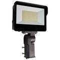 Product Image of LED Tempered Glass Flood Light w/ Bypassable Photocell CCT Selectable 3K/4K/5K Wattage Adjustable 100W/125W/150W ColorQuick and PowerQuick Technology Bronze Finish