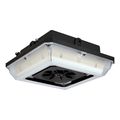 Product Image of Square LED Wide Beam Angle Canopy Light 3K/4K/5K CCT Selectable 20W/30W/45W Wattage Selectable Bronze Finish