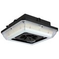 Product Image of Square LED Wide Beam Angle Canopy Light 3K/4K/5K CCT Selectable 60W/75W/90W Wattage Selectable Bronze Finish