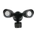 Product Image of LED Security Light Dual Head Motion Sensor Included Black Finish 3000K