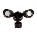 Product Image of LED Security Light Dual Head Motion Sensor Included Bronze Finish 4000K