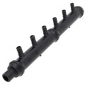 Product Image of 1" x 1" x 1/2" PureFlow PolyAlloy PEX Crimp Flow Through Manifold (6 Outlets)