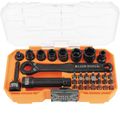 Product Image of 1/4" Drive Impact Rated Pass Through Socket Wrench Set (32 Piece)