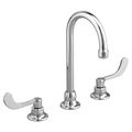 Product Image of Monterrey 8" Widespread Gooseneck Faucet w/ Wrist Blade Handles 0.5 gpm/1.9 Lpm (Chrome)
