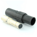 Product Image of Taper Nose In-line Latching Male Connector, 23 Series Single Pole Cam-type Contact & Insulator, Crimped, 500-750MCM, 690A Max (Black)