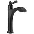 Product Image of Dorval 1 Handle Mid-height Vessel Bathroom Faucet (Matte Black), 656-BL-DST