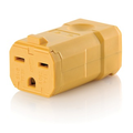 Product Image of 15A, 250V NEMA 6-15R, 2P, 3W, Connector, Straight Blade, Grounding, Python (Yellow)