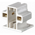 Product Image of G23, G23-2 Base, 5w 7w 9w 2-pin, Compact Fluorescent Lampholder, Screw-down, Color Code (White)
