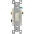 Product Image of Triple-Pole Grounding Toggle Switch, 15A - Ivory (120V)