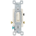 Product Image of Triple-Pole Grounding Toggle Switch, 15A - Light Almond (120V)