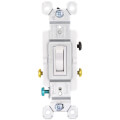 Product Image of Triple-Pole Grounding Toggle Switch, 15A - White (120V)