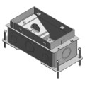 Product Image of Two-Gang Recessed Service Floor Box w/ Concentric Knockouts